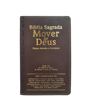 BÍBLIA MOVER DE DEUS ARC. L ULTRAGIG. C/ HARPA MARROM