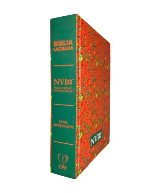 BÍBLIA NVI LETRA HIPERGIGANTE CAPA DURA - FLORAL COR SALMÃO