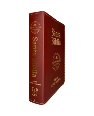 SANTA BIBLIA REINA VALERA TRAD. RVT - LT SÚPER GIGANTE 1664  CUERO ARTIFICIAL - VINO