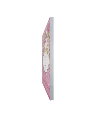HARPA AVIVADA E CORINHOS BROCHURA L. HIPERG. - MOD. 02 FLORAL PINK