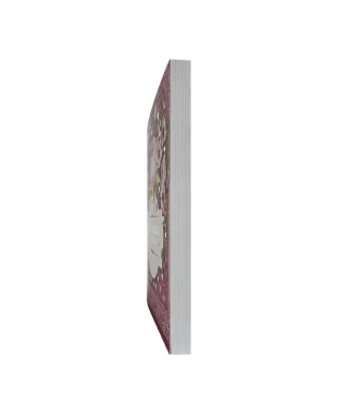 HARPA AVIVADA E CORINHOS BROCH. L. GIGANTE 12X15,3 CM - MOD.02 FLORAL PINK