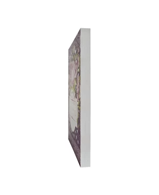 HARPA AVIVADA E CORINHOS BROCH. PEQUENO C/ LETRA MAIOR - MOD. 01 FLORAL LILAS