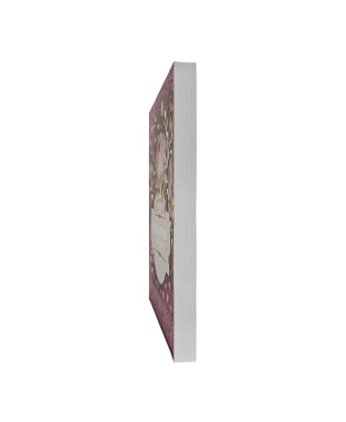 HARPA AVIVADA E CORINHOS BROCH. PEQUENO C/ LETRA MAIOR - MOD. 02 FLORAL PINK