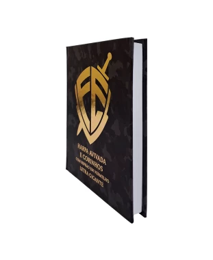 HARPA AVIVADA E CORINHOS CAPA DURA LT GIGANTE - MOD 05 ESCUDO CAMUFLADA