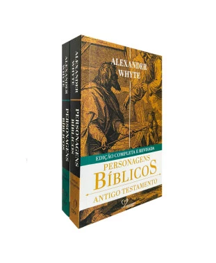 LIVRO BOX PERSONAGENS BÍBLICOS - ALEXANDER WHYTE - 2 VOLUMES - BROCHURA