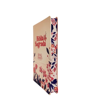 BÍBLIA SLIM CAPA DURA KJA - FLORAL CARTOON