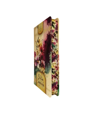 BÍBLIA SLIM CAPA DURA KJA - FLORES E FOLHAS