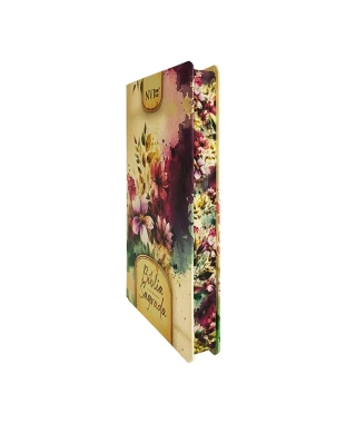 BÍBLIA SLIM CAPA DURA NVI - FLORES E FOLHAS