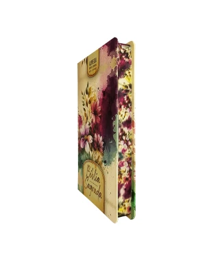 BÍBLIA SLIM CAPA DURA ARC HARPA - FLORES E FOLHAS