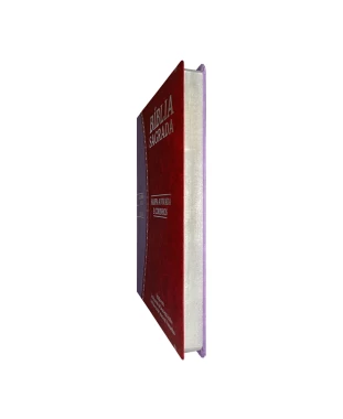 BÍBLIA SLIM LARGE ARC C/ HARPA PU BICOLOR - VERMELHO E LILÁS