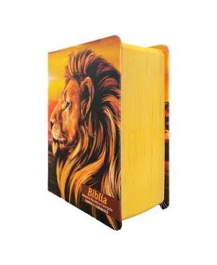 BÍBLIA L. MAIOR PPM ARC FULL COLOR CAPA DURA C/ HARPA - LEÃO PAISAGEM