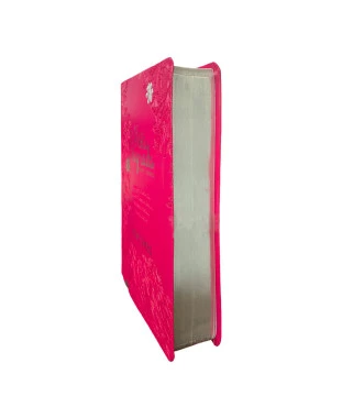 BÍBLIA L. JUMBO ARC FULL COLOR CAPA PU LUXO C/ HARPA - JARDIM PINK