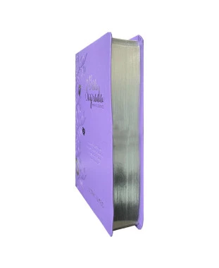 BÍBLIA L. JUMBO ARC FULL COLOR CAPA PU LUXO C/ HARPA - FLORAL LILÁS