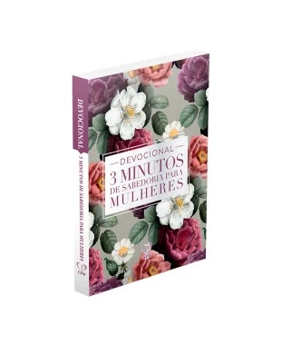 LIVRO DEVOCIONAL 3 MINUTOS DE SABEDORIA P/ MULHERES FULL COLOR - ROXA