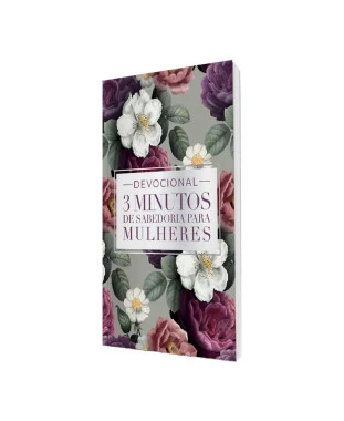 LIVRO DEVOCIONAL 3 MINUTOS DE SABEDORIA PARA MULHERES - ROXA