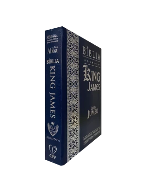 BÍBLIA JUMBO KING JAMES - COVERBOOK - AZUL