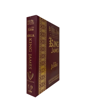 BÍBLIA JUMBO KING JAMES - COVERBOOK - BORDÔ