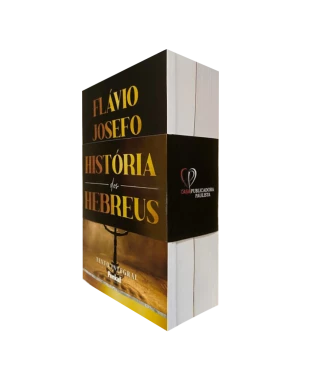 LIVRO BOX COM 3 LIVROS A HISTORIA DOS HEBREUS FLÁVIO JOSEFO - BROCHURA