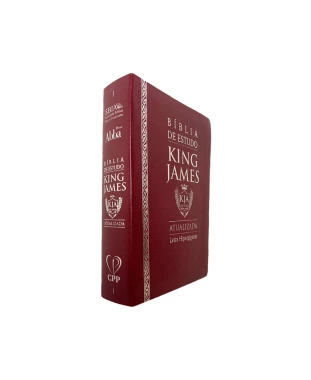 BÍBLIA DE ESTUDO KING JAMES ATUALI. COVERBOOK - BORDÔ