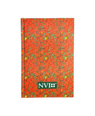 BÍBLIA NVI LETRA HIPERGIGANTE CAPA DURA - FLORAL COR SALMÃO