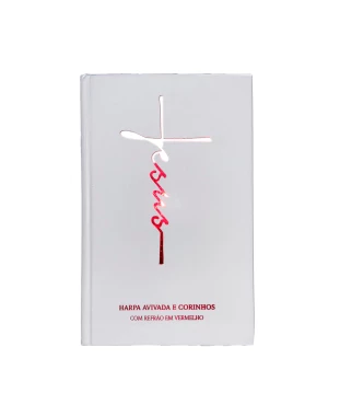 HARPA AVIVADA E CORINHOS CAPA DURA L. HIPERG. MOD. 08 JESUS BRANCA