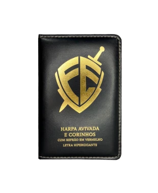 HARPA AVIVADA E CORINHOS LUXO PU L. HIPERG. MOD. 06 ESCUDO PRETA