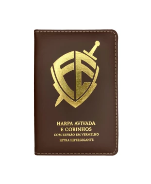 HARPA AVIVADA E CORINHOS LUXO PU L. HIPERG. MOD. 07 ESCUDO MARROM