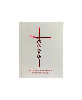 HARPA AVIVADA E CORINHOS CAPA DURA LT GIGANTE - MOD 08 JESUS BRANCA