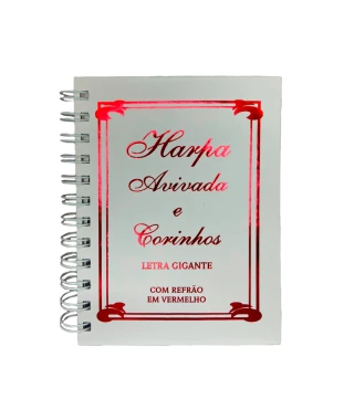 HARPA AVIVADA E CORINHOS WIRE-O L. GIGANTE - MOD 13 TRADICIONAL BRANCA