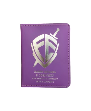 HARPA AVIVADA E CORINHOS LUXO PU L. GIGANTE MOD. 01 ESCUDO LILÁS