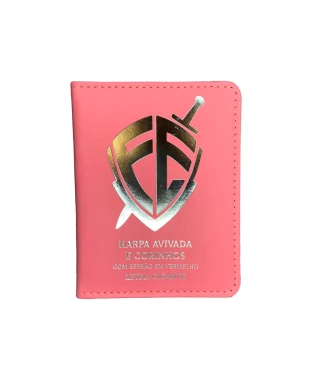 HARPA AVIVADA E CORINHOS LUXO PU L. GIGANTE MOD. 03 ESCUDO ROSA