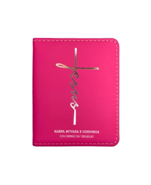 HARPA AVIVADA E CORINHOS LUXO PU L. GIGANTE MOD. 16 JESUS PINK
