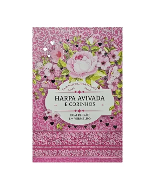HARPA AVIVADA E CORINHOS BROCHURA L. HIPERG. - MOD. 02 FLORAL PINK
