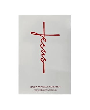 HARPA AVIVADA E CORINHOS BROCHURA L. HIPERG. - MOD. 08 JESUS BRANCA