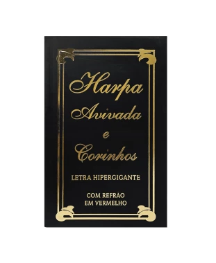 HARPA AVIVADA E CORINHOS BROCHURA L. HIPERG. - MOD. 12 TRADICIONAL PRETA