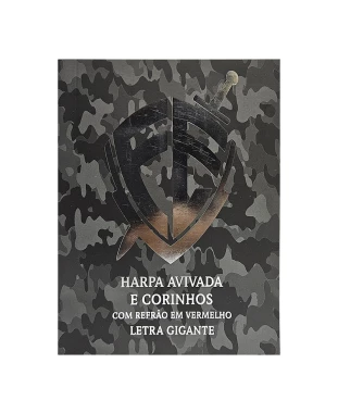 HARPA AVIVADA E CORINHOS BROCH. L. GIGANTE 12X15,3 CM - MOD.05 ESCUDO CAMUF