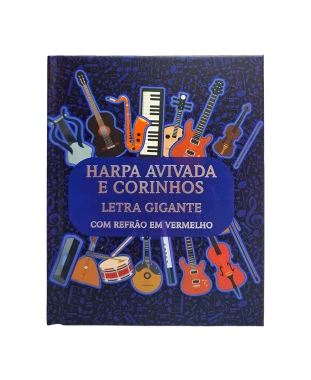 HARPA AVIVADA E CORINHOS CAPA DURA LT GIGANTE - MOD 04 NOTAS MUSICAIS