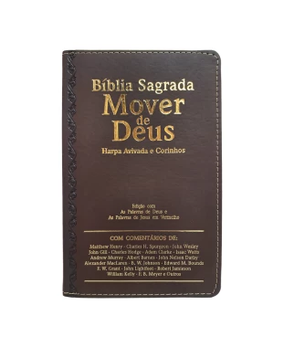 BÍBLIA MOVER DE DEUS ARC. L ULTRAGIG. C/ HARPA MARROM