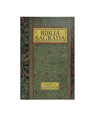 BÍBLIA GIGANTE CAPA DURA ARC C/ HARPA - VINTAGE VERDE