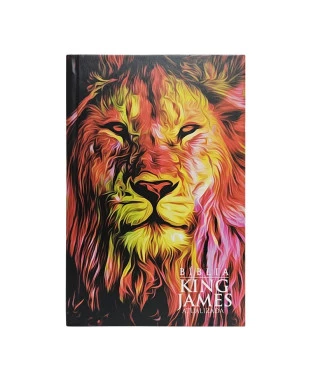 BÍBLIA KING JAMES ATUALIZADA HIPERG. CAPA DURA - LEÃO FOGO