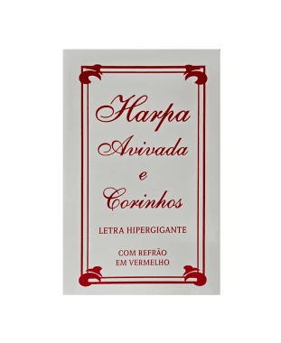 HARPA AVIVADA E CORINHOS BROCHURA L. HIPERG. - MOD. 13 TRADICIONAL BRANCA