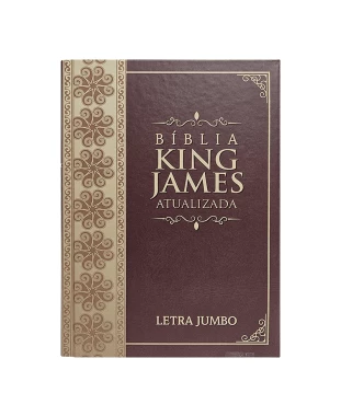 BÍBLIA JUMBO KJA - CAPA DURA - ARABESCO BORDÔ