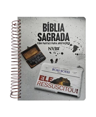BÍBLIA PARA ANOTAÇÕES - NVI - ESPIRAL - RESSUSCITOU