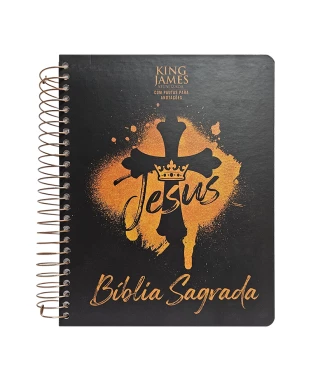 BÍBLIA PARA ANOTAÇÕES - KJA - ESPIRAL - REI DOS REIS