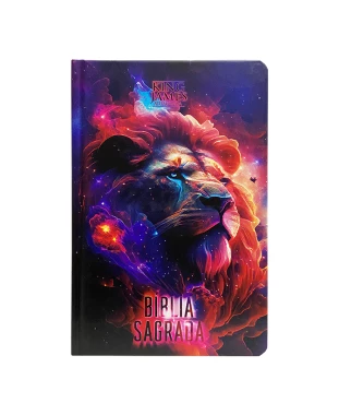 BÍBLIA SLIM CAPA DURA KJA - LEÃO NEBULOSA