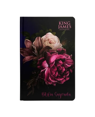 BÍBLIA SLIM CAPA DURA KJA - ARRANJO FLORAL