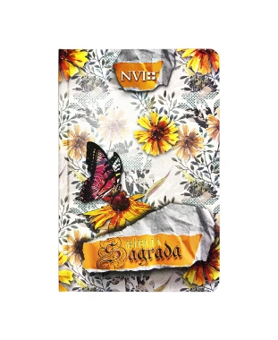 BÍBLIA SLIM CAPA DURA NVI - FLORAL ABSTRATO