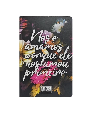 BÍBLIA LT. GIGANTE ARC PPM PJV C/ HARPA - ELE NOS AMOU