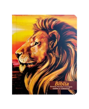 BÍBLIA L. MAIOR PPM ARC FULL COLOR CAPA DURA C/ HARPA - LEÃO PAISAGEM