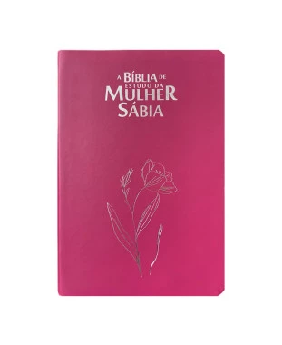 BÍBLIA DA MULHER SÁBIA FULL COLOR C/ HARPA - MAGNÓLIA PINK